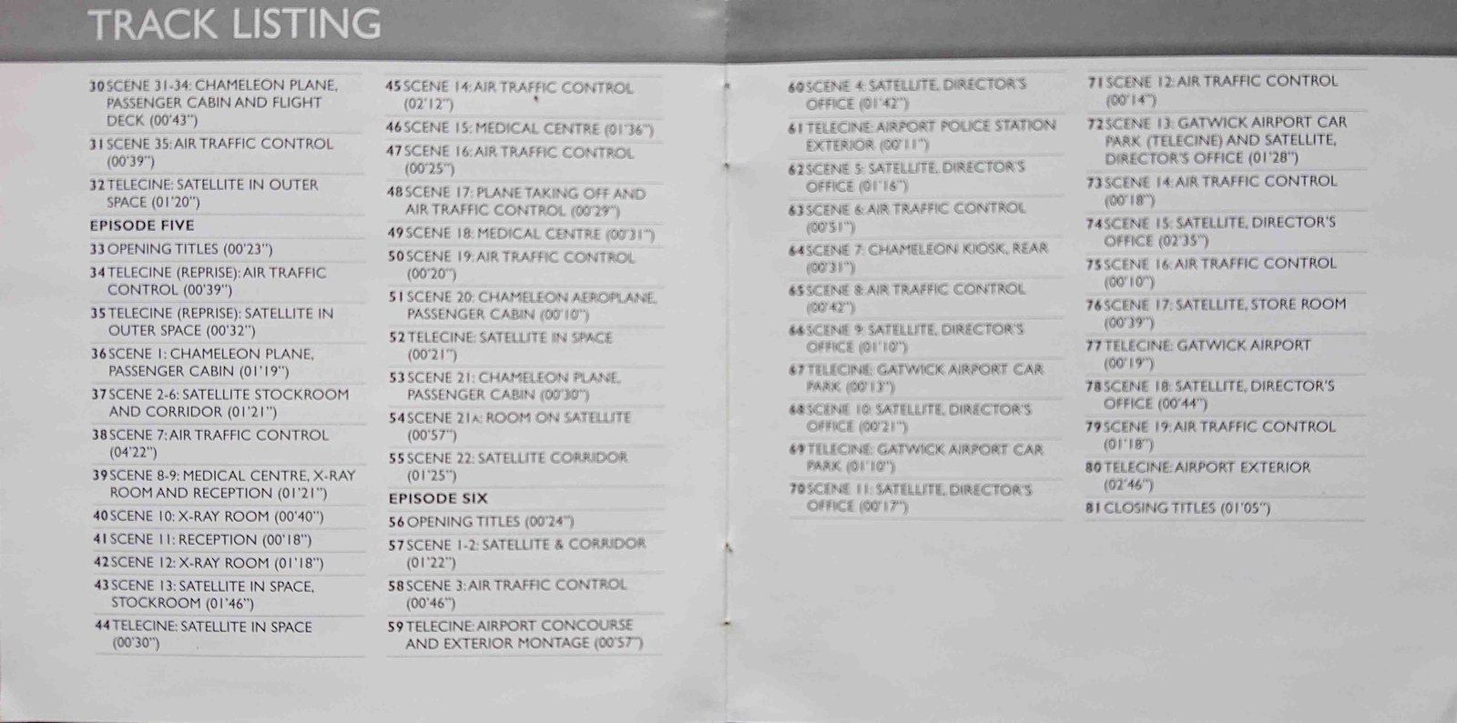 Inserts from ISBN 0-566-53501-6
